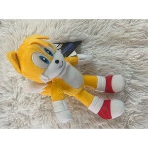 New Sonic 3M Yellow 9 inch Plush Tails Toy